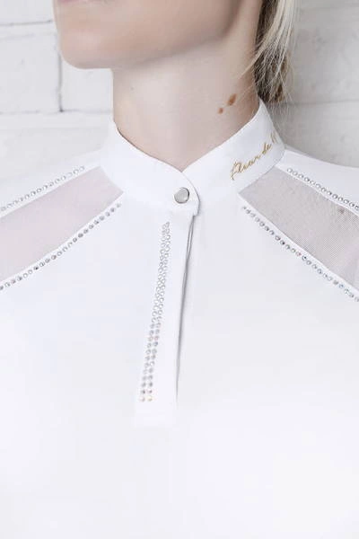 Koszula konkursowa Fleur de Lys Poppy Short - biała