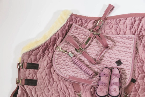 Kentucky Ochraniacze Bamboo Tendon Elastic Velvet na przednie nogi - różowe