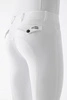 Męskie bryczesy Equiline Albertk lej kolanowy X-Grip - białe