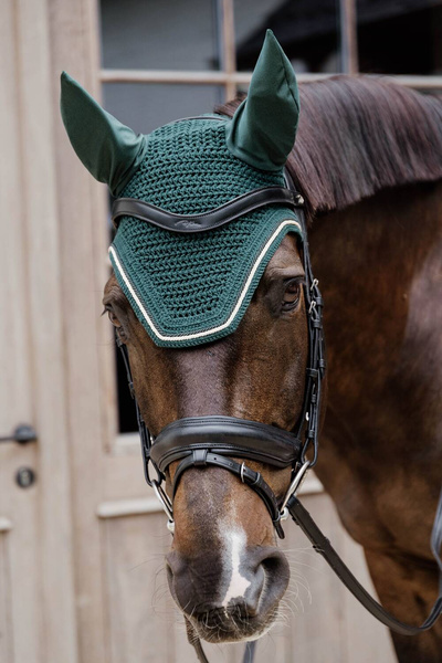 Kentucky nauszniki Wellington Diamond Rope - ciemnozielone
