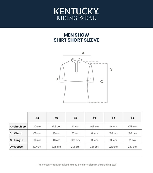 Męska koszula konkursowa z krótkim rękawem Kentucky Classic - granatowa