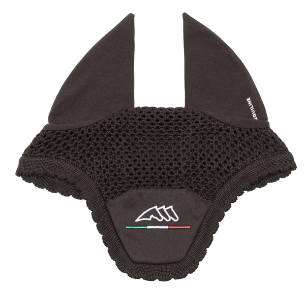 Komplet czaprak + nauszniki Equiline EQflaggy - brązowy