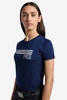 Dziewczęca koszulka RG by Cavalleria Toscana TSG002 - granatowa