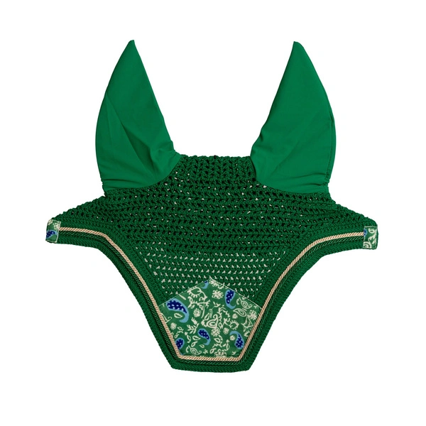 Nauszniki Kentucky Wellington Velvet Printing - zielony/granatowy