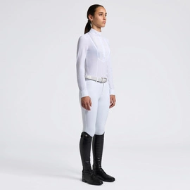 Dziewczęca koszula konkursowa Cavalleria Toscana - biała