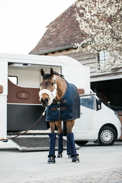 Kentucky kantar obszyty futrem - naturalny