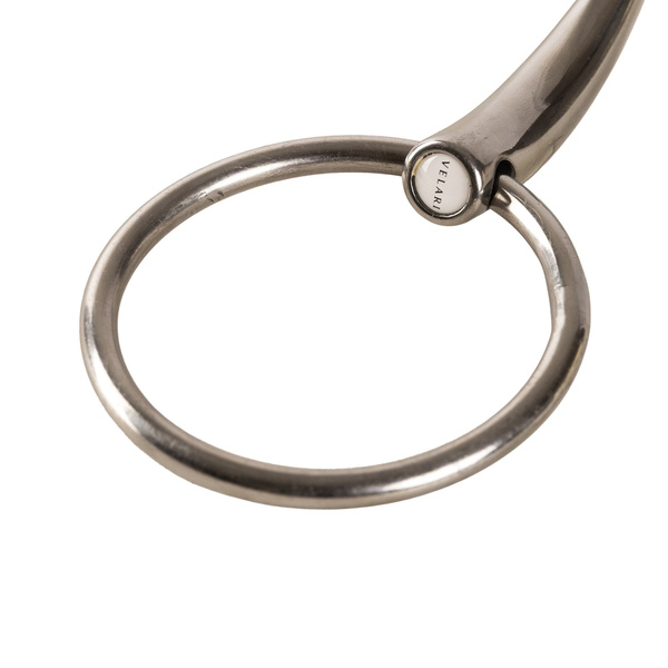 Velari wędzidło Snaffle Double Jointed Loose Ring Stainless Steel 16 mm