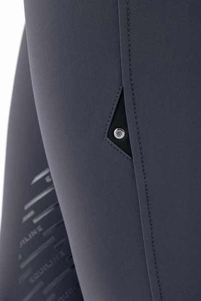 Damskie bryczesy Equiline Cornek z lejem kolanowym BX-TECH - szare