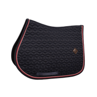Kentucky czaprak Classic Custom - granatowy z bordowo-różowym sznureczkiem
