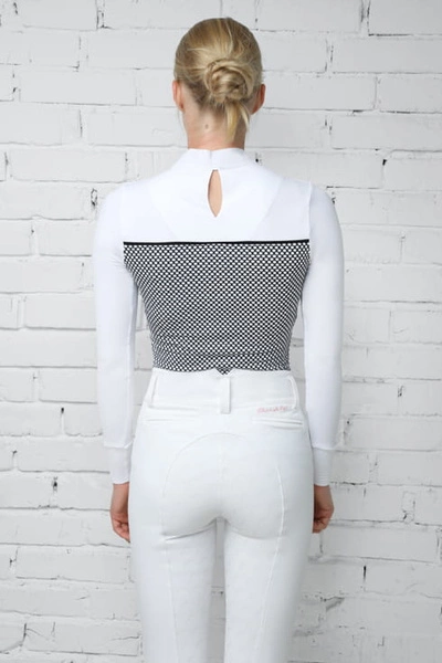 Koszula konkursowa Fleur de Lys Lilac - biała