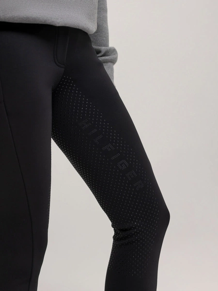 Ocieplane legginsy Tommy Hilfiger Vermont - czarne