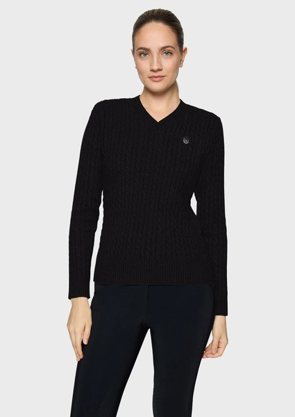 Sweter Samshield Lisandra Twisted - czarny