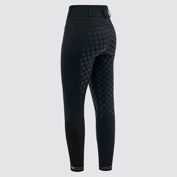 Bryczesy Full Grip z wysokim stanem Cavalleria Toscana - granatowe