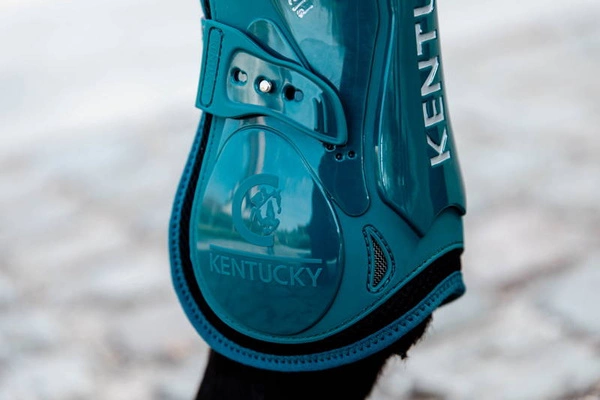 Kentucky Bamboo Tendon Boots Elastic na przednie nogi - szmaragdowe