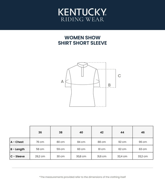 Damska koszula konkursowa z krótkim rękawem Kentucky Classic - granatowa