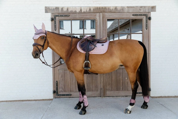 Kentucky Ochraniacze Young Horse Fetlock Velvet na zadnie nogi - różowe