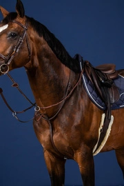 Klasyczny skórzany wytok Dy'on US Jumping - czarny