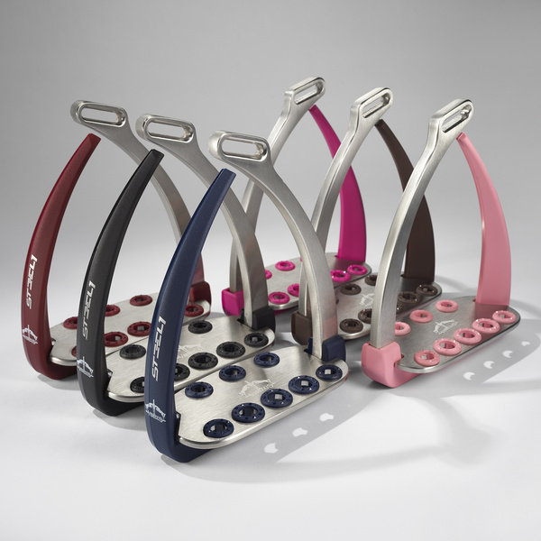 Strzemiona Veredus Vita Stirrup Steel1 - bordowe