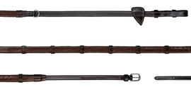 Gumowe wodze z 7 stoperami 1/2" Howlett Dy'on Working - brązowe