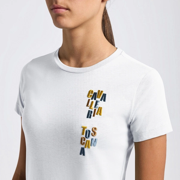 Dziewczęca koszulka Cavalleria Toscana TSA020 - biała