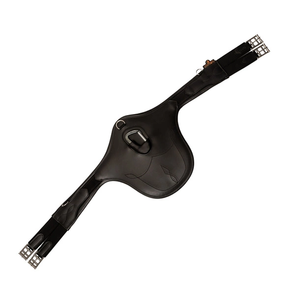 Kentucky anatomiczny popręg Anatomic Stud Girth z fartuchem - czarny