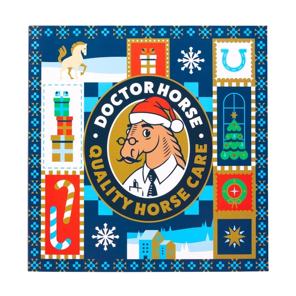 Kalendarz adwentowy Mikołaj Doctor Horse - granatowy
