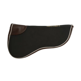 Kentucky podkładka pod siodło Absorb - czarna z brązową lamówką