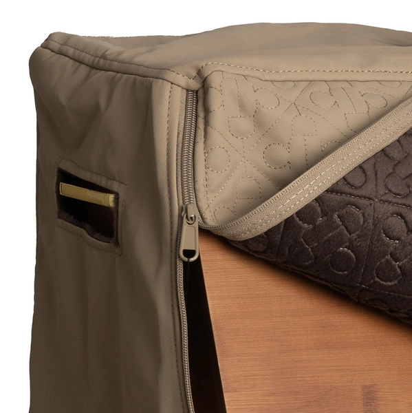 Pokrowiec na dużą skrzynkę na szczotki Show Grooming Box Cover - beżowy - Kentucky Grooming Deluxe