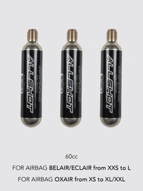 Equiline wymienne naboje do kamizelki Airbag Kit 3× 60 CC cartridges