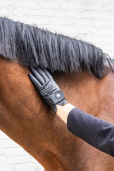 Rękawiczki Kentucky Gloves Grip Glitter - czarne