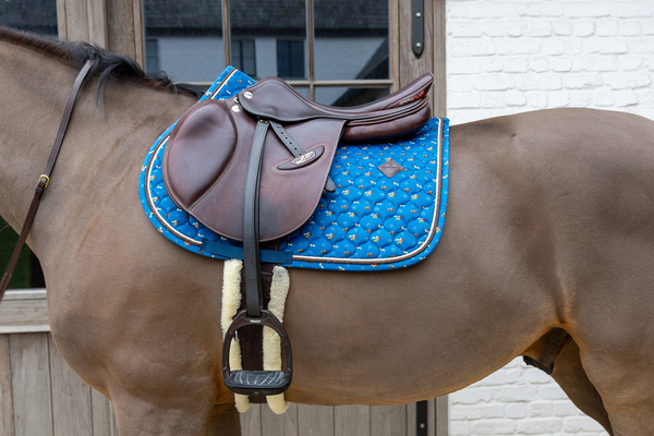 Kentucky czaprak Velvet Horse printing - granatowy