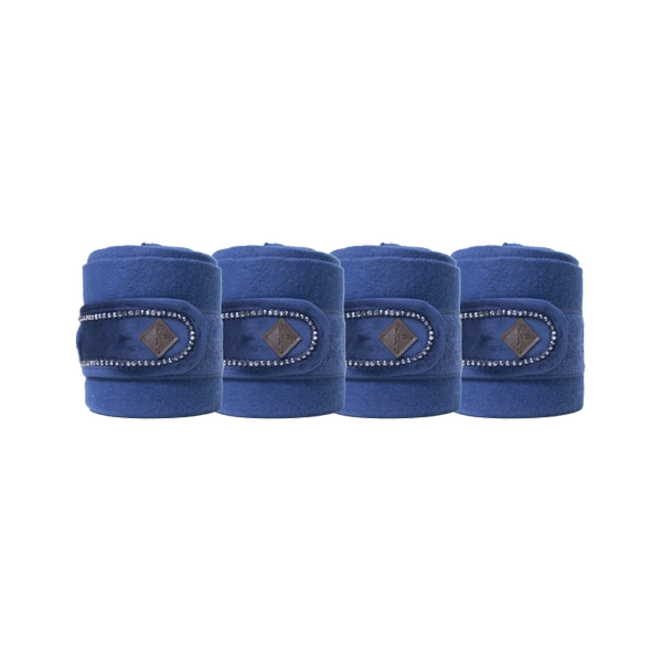 Kentucky bandaże polarowe Velvet Pearls - granatowe