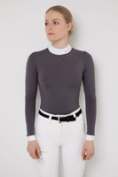 Koszula konkursowa Fleur de Lys Equestrian Holly - szara