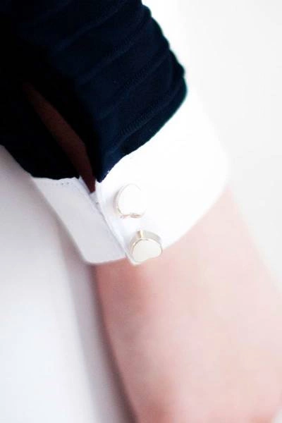 Koszula konkursowa Fleur de Lys Equestrian Foxglove - granat / beż