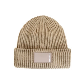 Czapka zimowa Kentucky Rubber Logo - beżowa