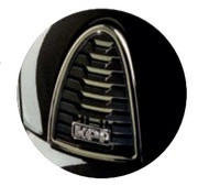 Kask KEP Cromo 2.0 Shine with Chrome Mirrors and Crystals - czarny z czarnymi paskami