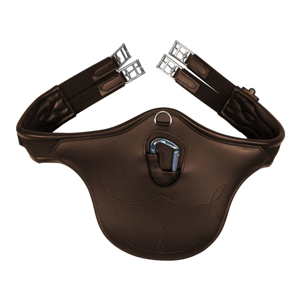 Kentucky anatomiczny popręg Anatomic Stud Girth z fartuchem - brązowy