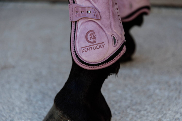 Kentucky Ochraniacze Bamboo Tendon Elastic Velvet na przednie nogi - różowe