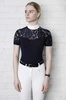 Koszula konkursowa Fleur de Lys Equestrian Cristall Short - granatowa