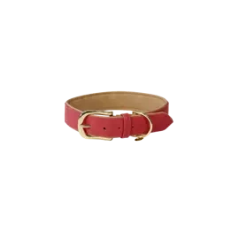 Kentucky obroża Vegan Leather- czerwona