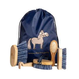 Zestaw szczotek Sammy Kids Pony Kentucky Grooming Deluxe - niebieski
