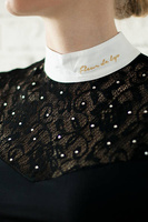 Koszula konkursowa Fleur de Lys Equestrian Flash - czarna