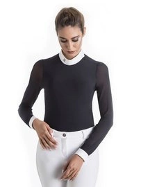 Damska koszula konkursowa z długim rękawem Ego7 Rita ML - granatowa