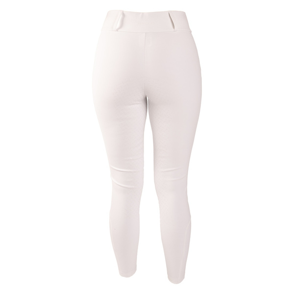 Damskie legginsy Kentucky Classic z pełnym lejem - białe