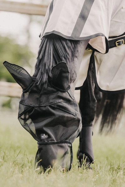 Kentucky maska na owady Classic - z uszami i osłoną na nos - czarna