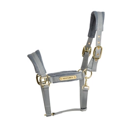 Kentucky kantar anatomiczny Velvet - błękitny