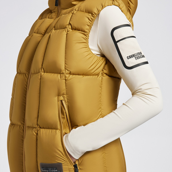 Kamizelka Cavalleria Toscana Down Padded Nylon Vest - musztardowa