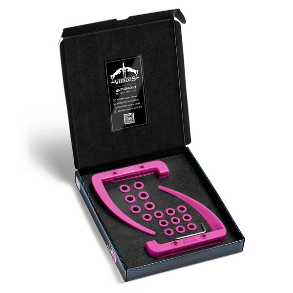 Wymienny zestaw do strzemion Veredus Vita Stirrup Steel1 - różowy