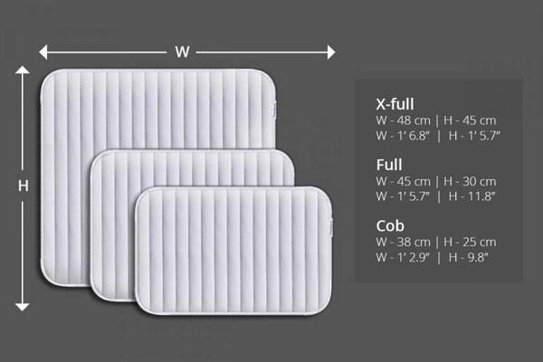 Podkładki treningowe Thermo Silver - białe