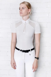 Koszula konkursowa Fleur de Lys Poppy Short - kremowa